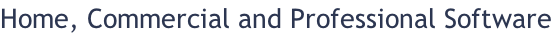 Home, Commercial and Professional Software